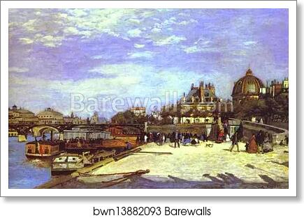 The Pont des Arts, Paris by Pierre-Auguste Renoir, Art Print