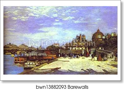 The Pont des Arts, Paris by Pierre-Auguste Renoir, Art Print The Pont des Arts, Paris by Pierre-Auguste Renoir, Art Print