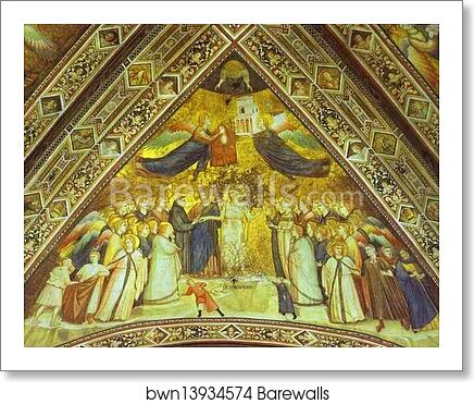 Allegory of Poverty by Giotto, Art Print