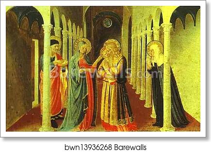 Annunciation. Presentation in the Temple by Fra Angelico, Art Print Annunciation. Presentation in the Temple by Fra Angelico, Art Print