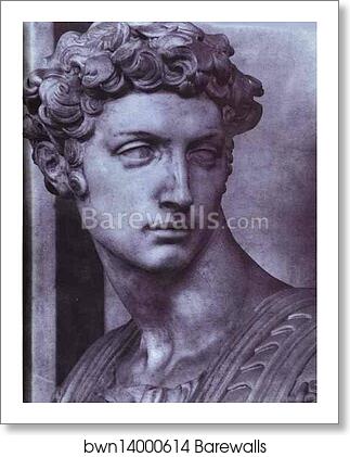 Tomb of Giuliano de' Medici. Detail. Giuliano de' Medici by Michelangelo, Art Print Tomb of Giuliano de' Medici. Detail. Giuliano de' Medici by Michelangelo, Art Print