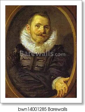 Portrait of a Man by Frans Hals, Art Print