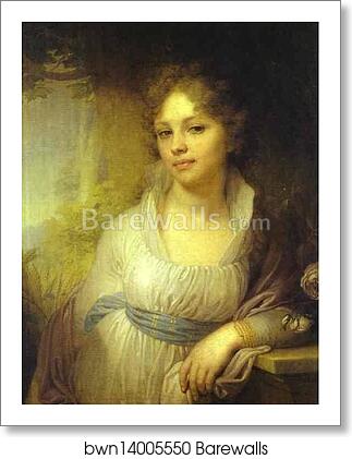 Portrait of M. I. Lopukhina by Vladimir Borovikovsky, Art Print Portrait of M. I. Lopukhina by Vladimir Borovikovsky, Art Print