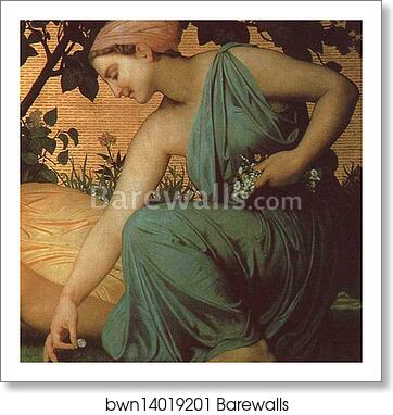 Spring. Detail by William-Adolphe Bouguereau, Art Print