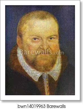 Portrait of the Elector Augustus of Saxony by Lucas Cranach The Younger, Art Print