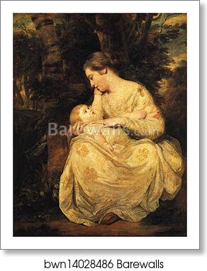 Mrs Richard Hoare and Child by Sir Joshua Reynolds, Art Print