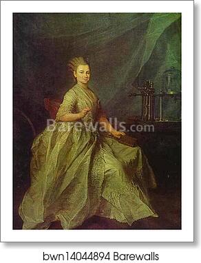 Portrait of E. I. Molchanova by Dmitry Levitzky, Art Print