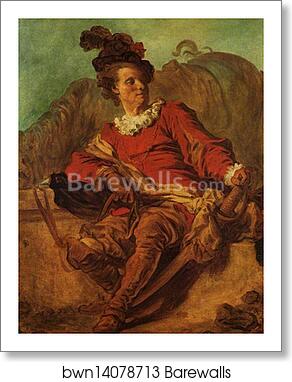 Portrait of a Horseman ("Saint-Non in Spanish Costume) by Jean-Honoré Fragonard, Art Print Portrait of a Horseman ("Saint-Non in Spanish Costume) by Jean-Honoré Fragonard, Art Print