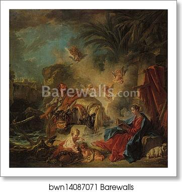 Rest on the Flight to Egypt by François Boucher, Art Print