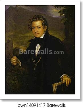 Portrait of Karl Brulloff by Vasily Tropinin, Art Print