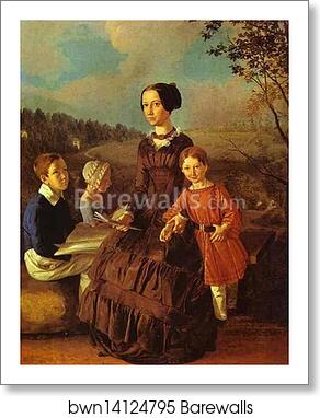 Family Portrait by Ivan Khrutsky, Art Print