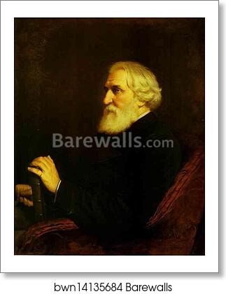 Portrait of the Author Ivan Turgenev by Vasily Perov, Art Print Portrait of the Author Ivan Turgenev by Vasily Perov, Art Print