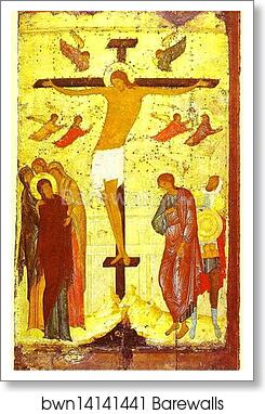 The Crucifixion by Dionisii (Dionysius), Art Print