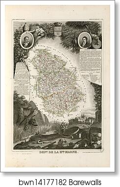Dépt. de la Haute Marne (région du nord-est) by Victor Jules Levasseur, Art Print