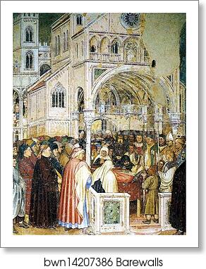 The Burial of St Lucy by Altichiero Da Zevio, Art Print