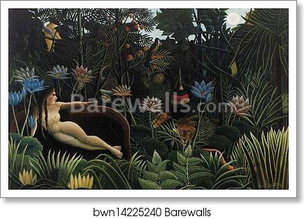 The Dream. / Le reve by Henri Rousseau, Art Print