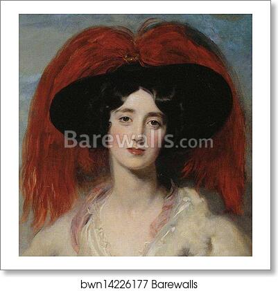 Mrs. Robert, later Lady Peel. Detail by Sir Thomas Lawrence, Art Print Mrs. Robert, later Lady Peel. Detail by Sir Thomas Lawrence, Art Print
