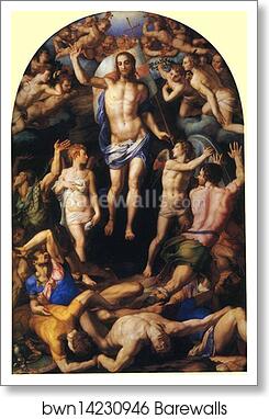 Resurrection by Agnolo Bronzino, Art Print