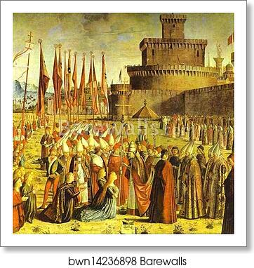 Legend of St. Ursula: The Meeting with the Pope by Vittore Carpaccio, Art Print
