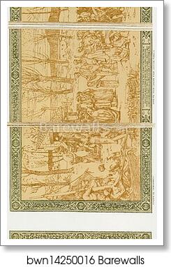L'Union pour l'Action morale, "l'Enfance de Sainte Geneviève" by Pierre Puvis De Chavannes, Art Print