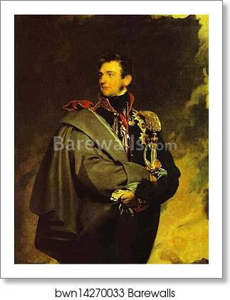 Portrait of Count Mikhail Semyonovich Vorontsov by Sir Thomas Lawrence, Art Print Portrait of Count Mikhail Semyonovich Vorontsov by Sir Thomas Lawrence, Art Print
