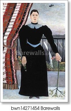 Portrait of a Woman by Henri Rousseau, Art Print
