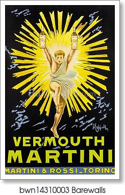 Vermouth Martini / Martini & Rossi - Torino by Leonetto Cappiello, Art Print