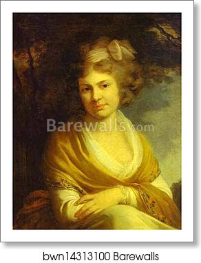 Portrait of Countess Natalia Suvorova (1775-1844), Daughter of Alexander Suvorov by Johann Baptist Lampi The Elder, Art Print