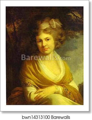 Portrait of Countess Natalia Suvorova (1775-1844), Daughter of Alexander Suvorov by Johann Baptist Lampi The Elder, Art Print Portrait of Countess Natalia Suvorova (1775-1844), Daughter of Alexander Suvorov by Johann Baptist Lampi The Elder, Art Print