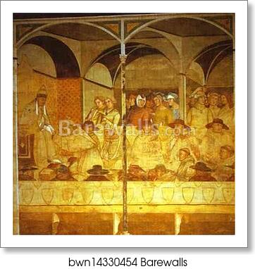 St. Louis of Toulouse Bids Farewell to Boniface VIII by Ambrogio Lorenzetti, Art Print