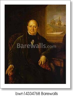 Portrait of M. F. Protasyev by Vasily Tropinin, Art Print