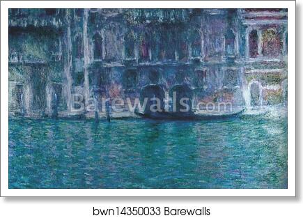 Palazzo da Mula in Venice by Claude Monet, Art Print