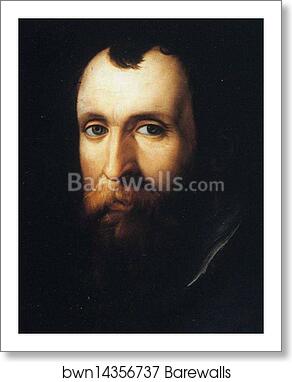 Portrait of Luca Martini. Detail by Agnolo Bronzino, Art Print