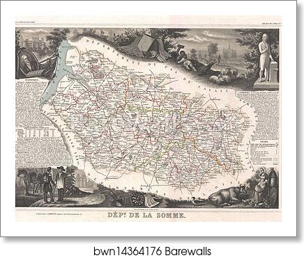 Dept. de la Somme by Victor Jules Levasseur, Art Print