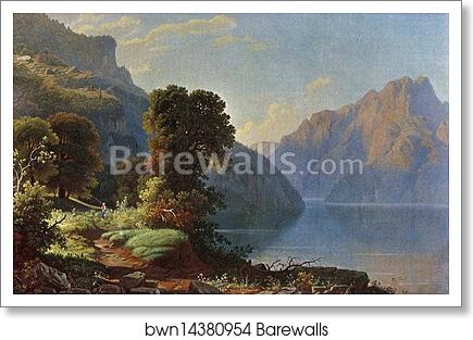 Landscape: Mountain View by George Caleb Bingham, Art Print