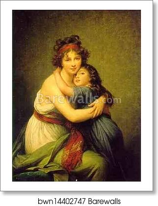 Self Portrait with Daughter by Louise-Elisabeth Vigée-Lebrun, Art Print Self Portrait with Daughter by Louise-Elisabeth Vigée-Lebrun, Art Print