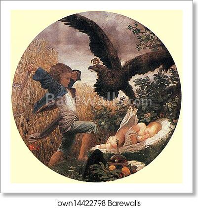 A Boy Saving a Baby from the Clutches of an Eagle by Frederick Leighton, Art Print A Boy Saving a Baby from the Clutches of an Eagle by Frederick Leighton, Art Print
