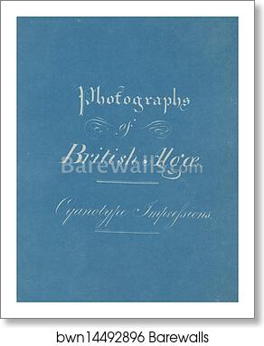 Title Page of Photographs of British Algae Cyanotype Impressions by Anna Atkins, Art Print