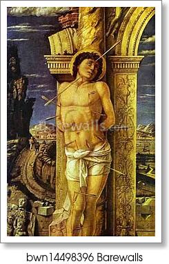 St. Sebastian by Andrea Mantegna, Art Print