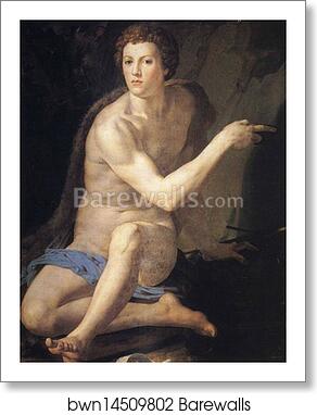 Portrait of Giovanni de'Medici as St. John the Baptist by Agnolo Bronzino, Art Print