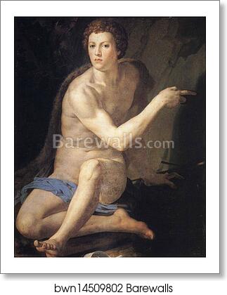 Portrait of Giovanni de'Medici as St. John the Baptist by Agnolo Bronzino, Art Print Portrait of Giovanni de'Medici as St. John the Baptist by Agnolo Bronzino, Art Print