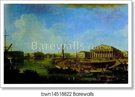 View of the Stock Exchange and the Admiralty from the Fortress of St. Peter and Paul by Fedor Alekseev, Art Print
