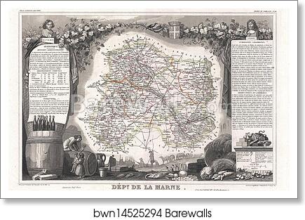 Dept. de la Marne by Victor Jules Levasseur, Art Print