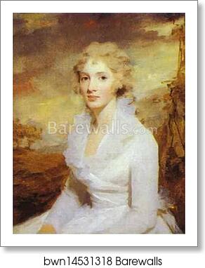 Portrait of Miss Eleanor Urquhart by Sir Henry Raeburn, Art Print