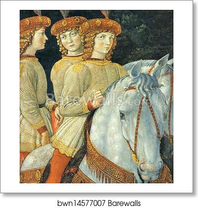 Procession of the Magus Melchior. Detail by Benozzo Gozzoli, Art Print Procession of the Magus Melchior. Detail by Benozzo Gozzoli, Art Print