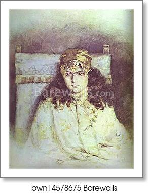 Portrait of a Woman by Vasily Surikov, Art Print