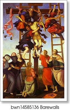 The Deposition from the Cross by Pietro Perugino, Art Print