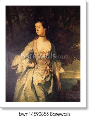 Mrs Hugh Bonfoy by Sir Joshua Reynolds, Art Print
