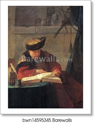 Portrait of the Painter Joseph Aved by Jean-Baptiste-Simeon Chardin, Art Print Portrait of the Painter Joseph Aved by Jean-Baptiste-Simeon Chardin, Art Print