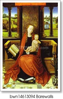 Madonna and Child by Hans Memling, Art Print